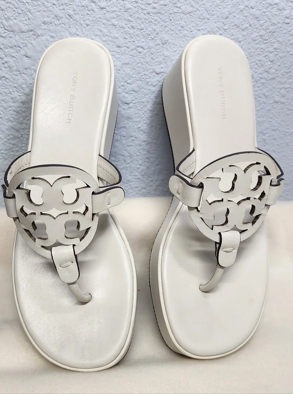 Tory Burch Miller Wedge Sandals Size 7.5